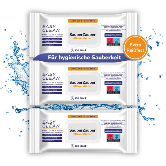 SauberZauber® Allzwecktücher 3 x 100 Stück
